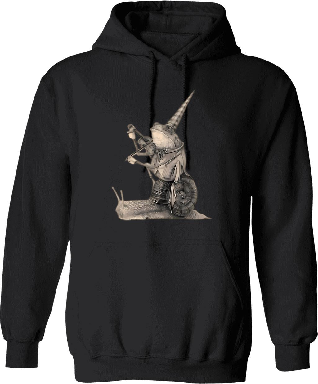 Frog On Mushroom Bassoon Player Bassoonist Hoodie - Black