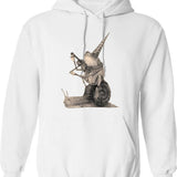 Frog On Mushroom Bassoon Player Bassoonist Hoodie - White