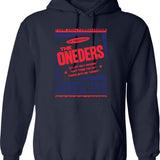 Frog Swing Hoodie - Retro Graphic Pullover Hoodie for Men & Women - Navy