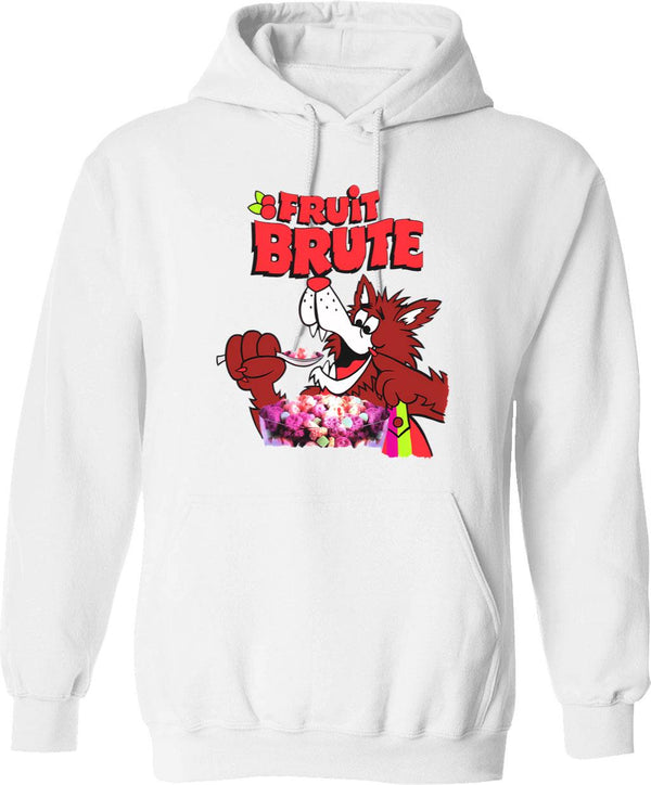 Fruit Brute - Vintage Discontinued Cereal Hoodies Graphic Pullover Hoodie - White
