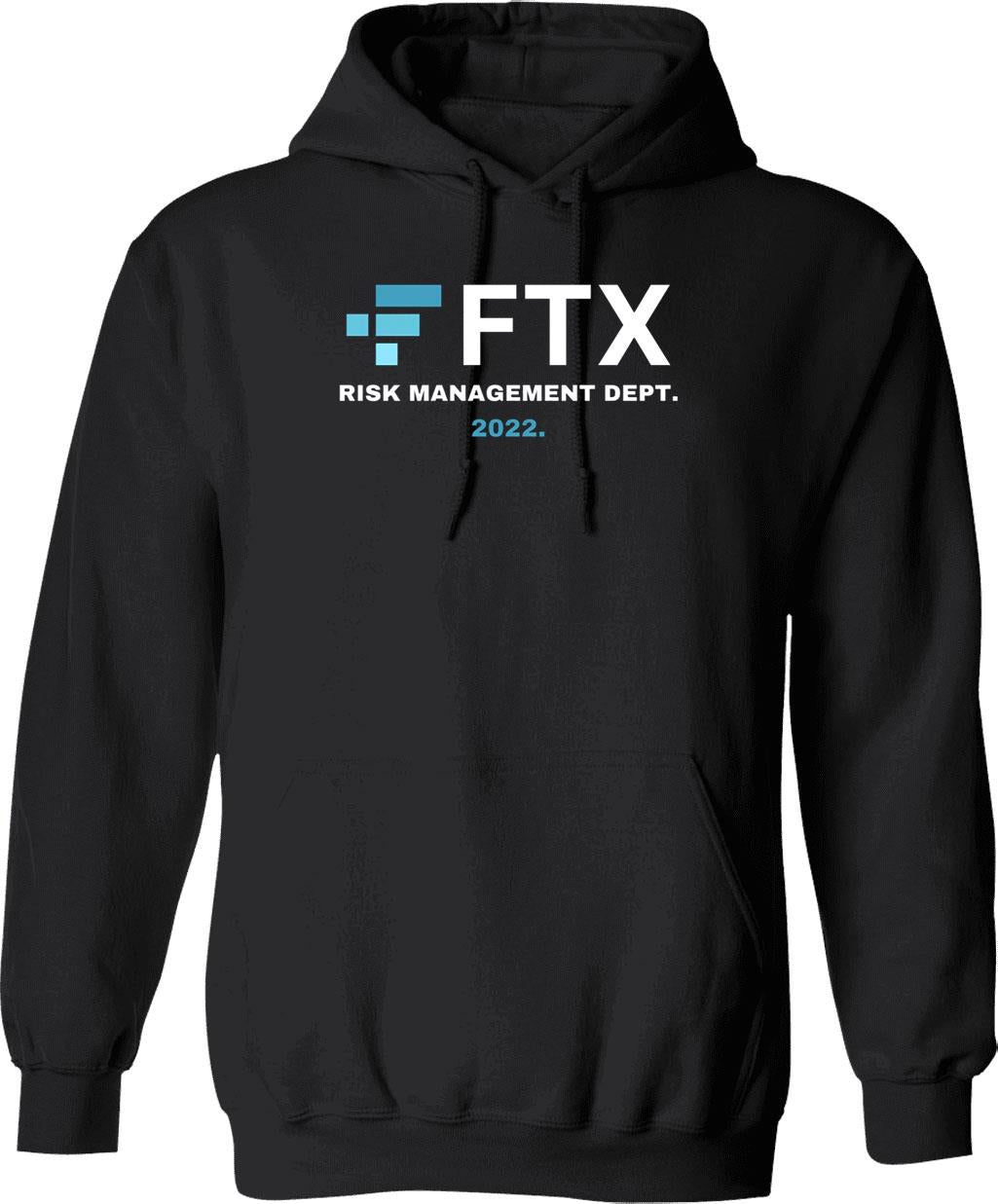 Ftx Risk Management Department Graphic Pullover Hoodie - Black