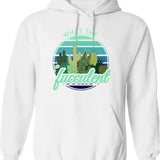 Ftbol Is Life Football And Soccer Lover Vintage Retro Sunset (1) Hoodie - White