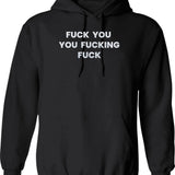 Fuck You Im Irish Hoodie - Retro Graphic Pullover Hoodie for Men & Women - Black