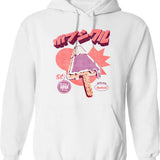 Fuelled By Coffee Medieval Style - Funny Retro Vintage English History Hoodie - White