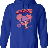 Fuelled By Coffee Medieval Style - Funny Retro Vintage English History Hoodie - Blue