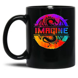 Full Colour Imagine-Dragons Black Coffee Mug, Gift Coffee Mug