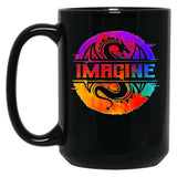 Full Colour Imagine-Dragons Black Coffee Mug, Gift Coffee Mug - Black