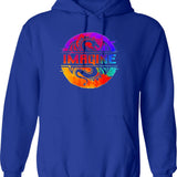 Full Colour Imagine-Dragons Graphic Pullover Hoodie - Blue