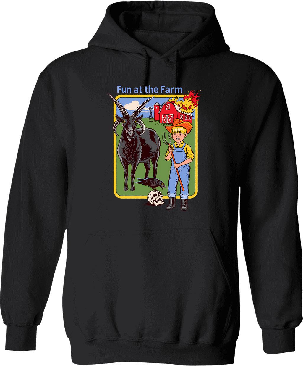 Full Of Vitamin Me Lime Vintage Design Hoodie - Black