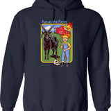 Full Of Vitamin Me Lime Vintage Design Hoodie - Navy