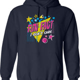 Fun At The Farm Hoodie - Retro Graphic Pullover Hoodie for Men & Women - Navy