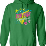 Fun At The Farm Hoodie - Retro Graphic Pullover Hoodie for Men & Women - Green