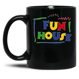 Fun House Black Coffee Mug, Gift Coffee Mug