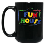 Fun House Black Coffee Mug, Gift Coffee Mug - Black