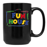 Fun House Black Coffee Mug, Gift Coffee Mug