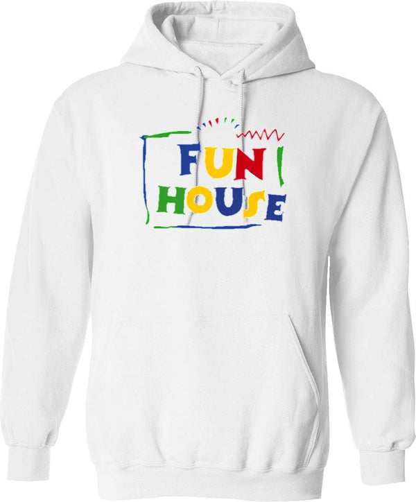 Fun House Graphic Pullover Hoodie - White