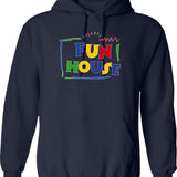 Fun House Graphic Pullover Hoodie - Navy
