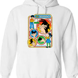 Fun In Dysfunctional Raccoon Shirt Hoodie - Retro Graphic Pullover Hoodie for Men & Women - White