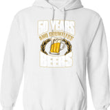 Funny 50th Birthday Gift Hoodie - Sarcastic Humor Graphic Hoodie - White