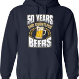 Funny 50th Birthday Gift Hoodie - Sarcastic Humor Graphic Hoodie - Navy