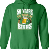 Funny 50th Birthday Gift Hoodie - Sarcastic Humor Graphic Hoodie - Green