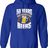 Funny 50th Birthday Gift Hoodie - Sarcastic Humor Graphic Hoodie - Blue