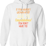 Funny 70th Birthday Gift Hoodie - Sarcastic Humor Graphic Hoodie - White