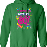 Funny 80s Retro Shirt 1980s Party Tshirt Turntable Cassette Hoodie - Green