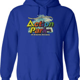 Funny A Clean Beaver Always Gets More Wood Joke Sarcastic Hoodie - Blue