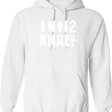 Funny Anal Hidden Message Anal Russian Letter 2021 Reflex Hoodie - White