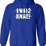 Funny All Characters Hoodie - Sarcastic Humor Graphic Hoodie - Blue