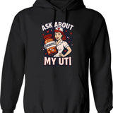 Funny Animal Hoodie - Sarcastic Humor Graphic Hoodie - Black