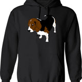 Funny Beagle Dad Saying Best Beagle Dad Ever Hoodie - Black