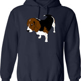 Funny Beagle Dad Saying Best Beagle Dad Ever Hoodie - Navy