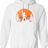 Funny Big Nick Energy Santa Vintage Xmas Hoodie - White