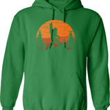 Funny Big Nick Energy Santa Vintage Xmas Hoodie - Green