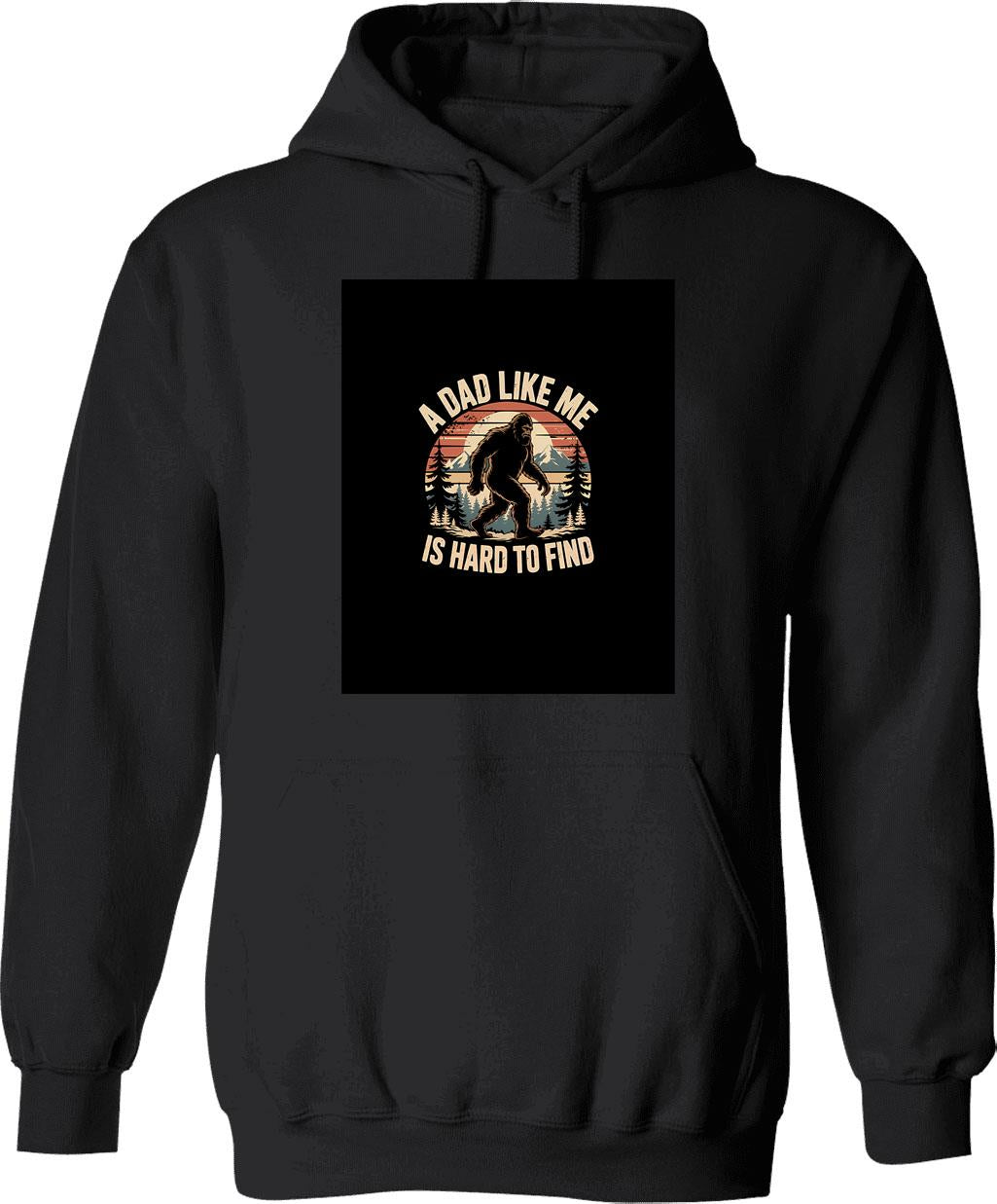Funny Bigfoot Rock Roll Retro Moon Forest Sasquatch Believers Hoodie - Black