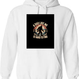 Funny Bigfoot Rock Roll Retro Moon Forest Sasquatch Believers Hoodie - White
