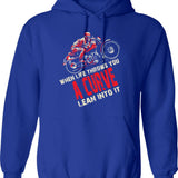 Funny Bigfoot Vintage Dad Design Hoodie - Retro Graphic Cosy Pullover - Blue