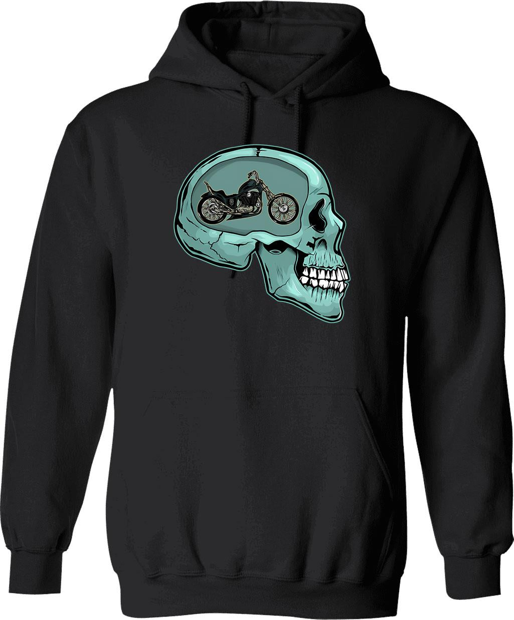 Funny Biker Motorcycle Motorbike Rider When Life Throws You A Curve Hoodie - Black