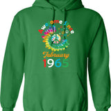 Funny Birthday Quote Awesome Since December 1967 Retro Birthday Hoodie - Green