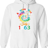 Funny Birthday Quote Awesome Since January 1964 Retro Birthday Hoodie - White