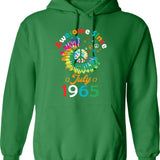 Funny Birthday Quote Awesome Since July 1963 Retro Birthday Hoodie - Green