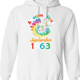 Funny Birthday Quote Awesome Since September 1962 Retro Birthday Hoodie - White