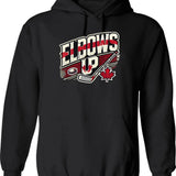 Funny Camel Xmas Tree Lights Red Plaid Christmas Hoodie - Black