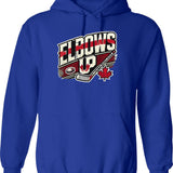 Funny Camel Xmas Tree Lights Red Plaid Christmas Hoodie - Blue