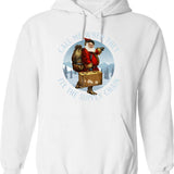 Funny Christmas Hoodie - Sarcastic Humor Graphic Hoodie - White