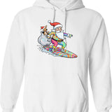 Funny Chicken Vintage Rooster Old Cranky Dangerous Hoodie - White