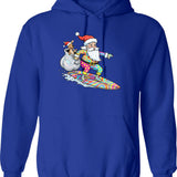 Funny Chicken Vintage Rooster Old Cranky Dangerous Hoodie - Blue