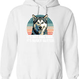 Funny Cute Raccoon Hoodie - Sarcastic Humor Graphic Hoodie - White